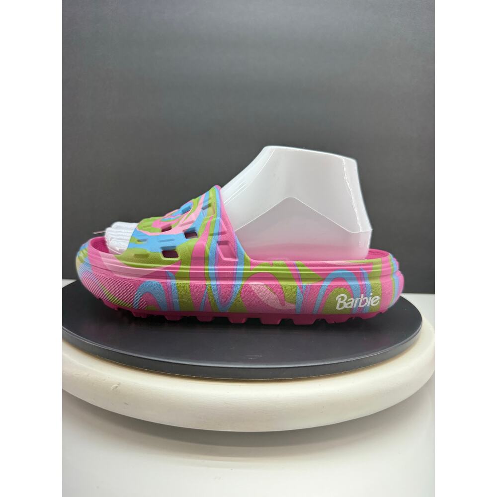Vans x Barbie Slide On Vr3cush Womens Size 6 Trippy Pink Swirl Slip On Sandals - Picture 1 of 11